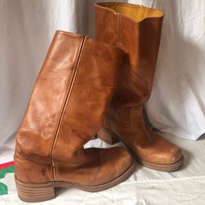 Vintage Made in U. S. A. Leather Frye Boots